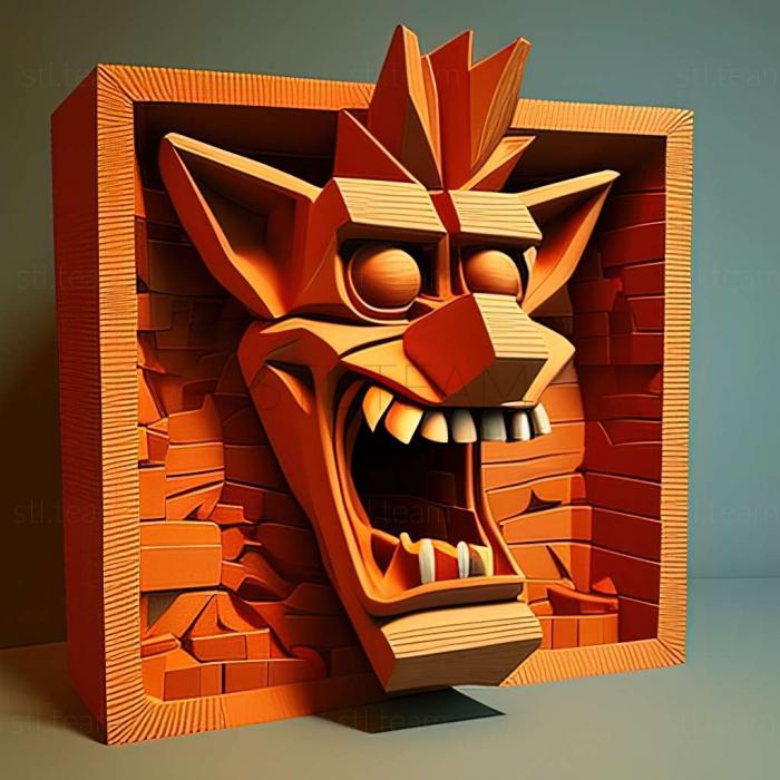 3D модель Креш Бандикут з Crash Bandicoot (STL)